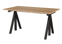 String Work Desks - Eiche / Schwarz - 140x78--13