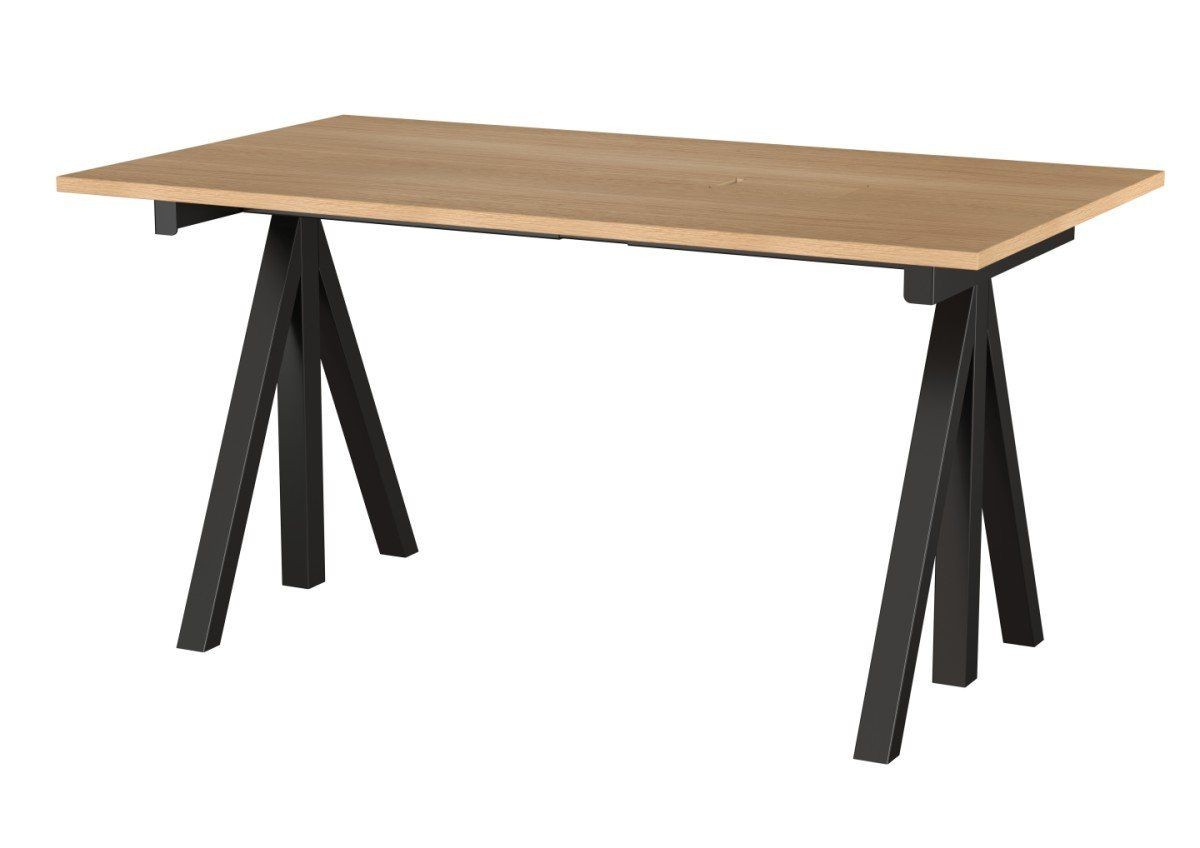 String Work Desks - Eiche / Schwarz - 140x78--13