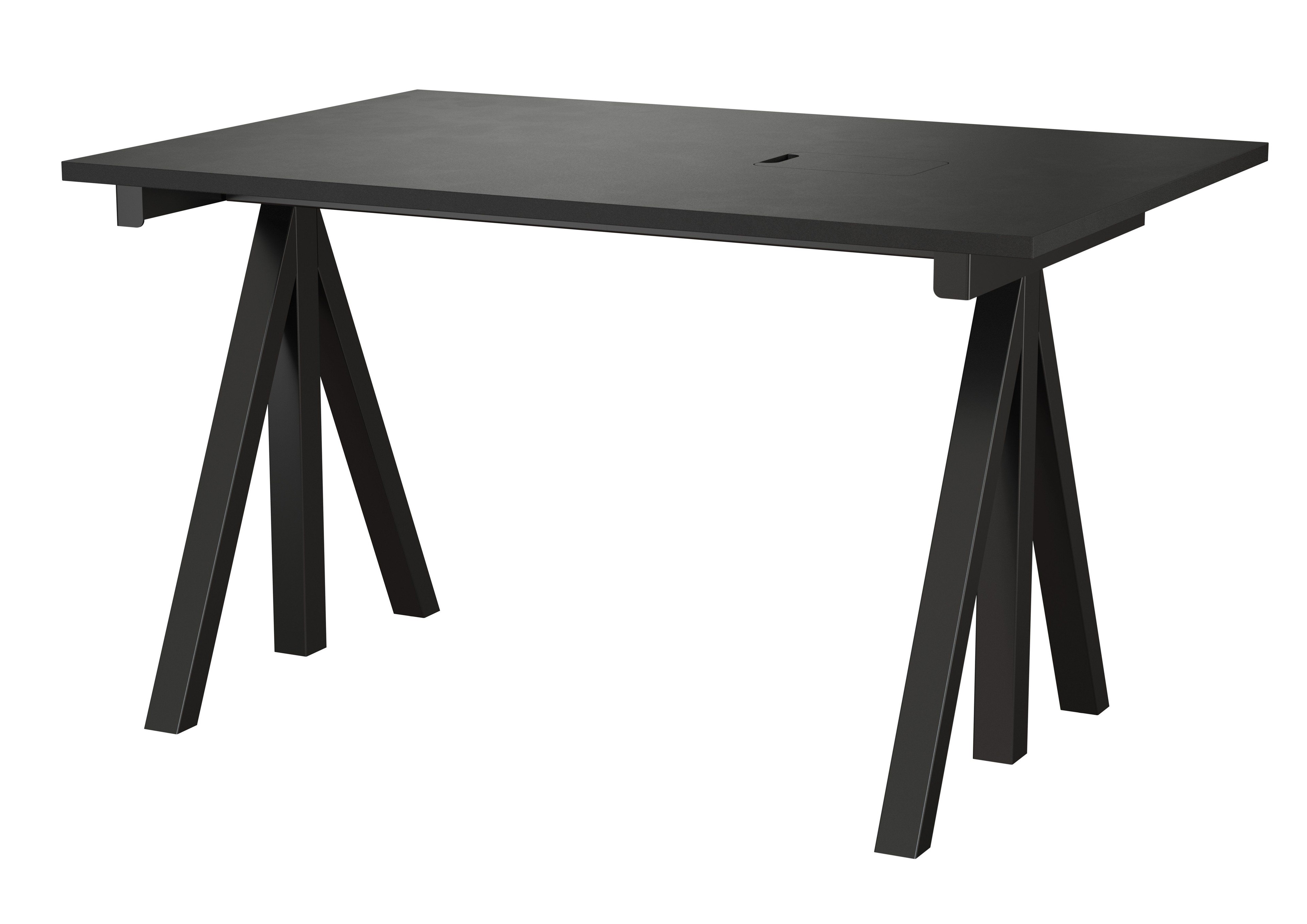 String Work Desks - Schwarz / Schwarz - 120x78--8