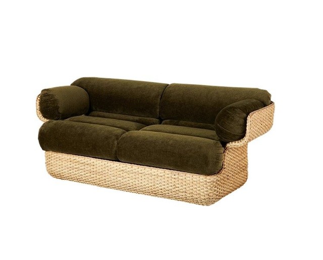 GUBI Basket Sofa - Fully Upholstered 2-seater - Sofa