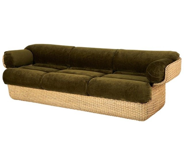 GUBI Basket Sofa - Fully Upholstered 3-seater - Sofa