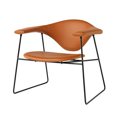 Gubi Masculo Lounge Chair Sessel, Lederbezug