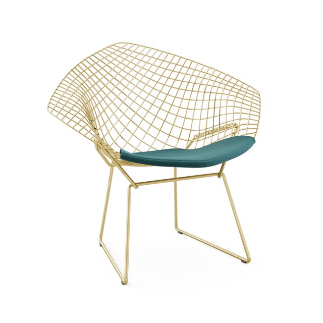 Knoll Bertoia Diamond Chair - Gold