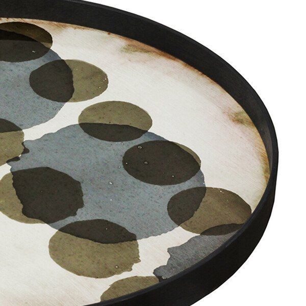Ethnicraft Slate Layered Dots glass tray--2