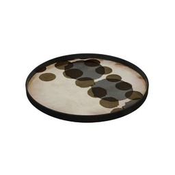 Ethnicraft Slate Layered Dots glass tray--1