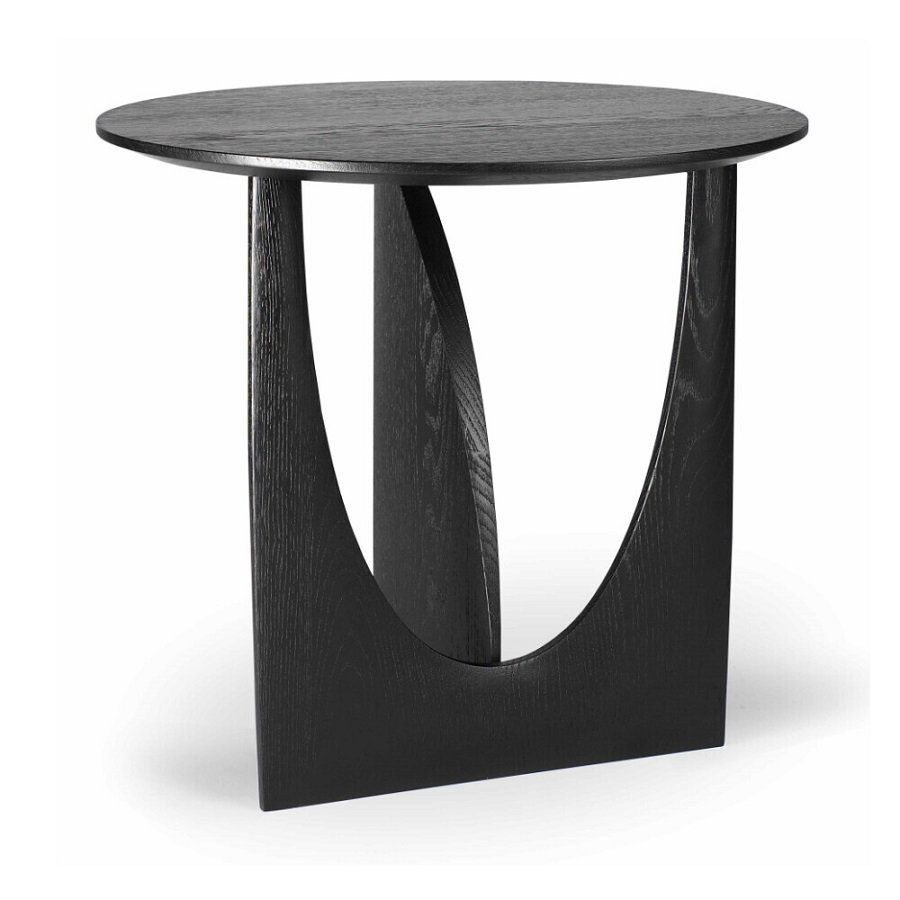 Ethnicraft Geometric Side Table - Oak Black--9