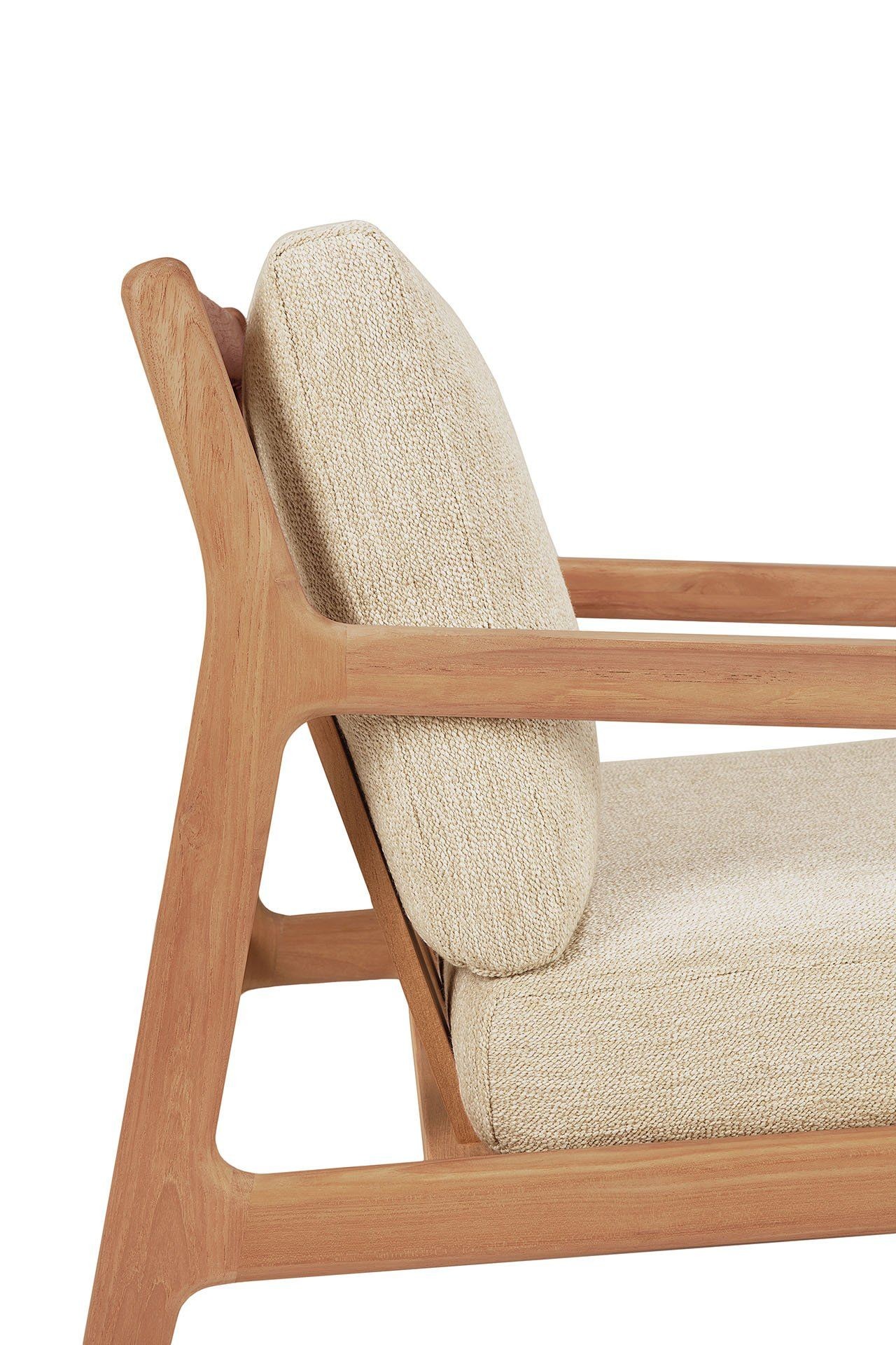 Ethnicraft Teak Jack Outdoor Lounge Chair - 76 cm - Natural--38