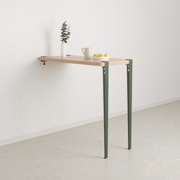 Tiptoe Wall-Mounted Bar Table - Eco-Certified Wood 120 cm - Rosemary Green--9