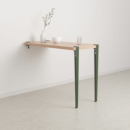 Tiptoe Wall-Mounted Dining Table - Eco - Certified Wood 120 cm - Rosemary Green--9