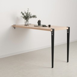 Tiptoe Wall-Mounted Dining Table - Eco - Certified Wood 150 cm - Graphite Black--15