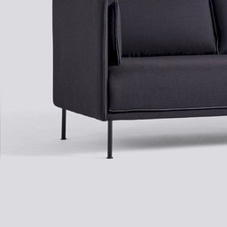 Hay Silhouette Sofa 2 Seater Mono - REMIX 373 / BLACK POWDER COATED STEEL--3