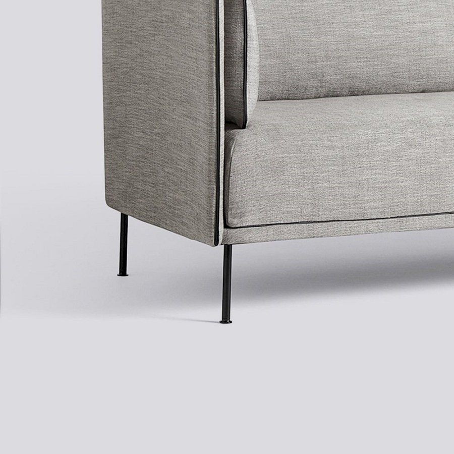 Hay Silhouette Sofa 2 Seater Mono - RUSKIN 33 / BLACK POWDER COATED STEEL--7