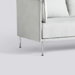 Hay Silhouette Sofa 2 Seater Mono - LINARA 311 CHROMED STEEL--9