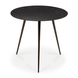 Ethnicraft Luna Coffee Table - Black W:50 cm- D:50 cm- H:45 cm--3