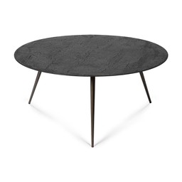 Ethnicraft Luna Coffee Table - Black W:85 cm- D:85 cm- H:35 cm--5