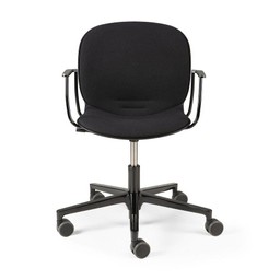 Ethnicraft RBM Noor Office Chair - With Backrest - Black--2