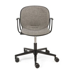 Ethnicraft RBM Noor Office Chair - With Backrest - Grey--3