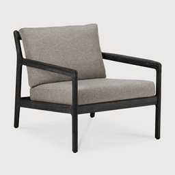 Ethnicraft Teak Jack Outdoor Lounge Chair - Black - Mocha - 76 cm--18