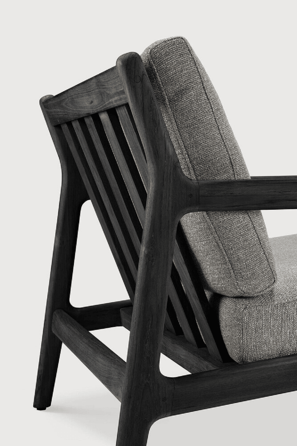 Ethnicraft Teak Jack Outdoor Lounge Chair - schwarz - Mocha - 76 cm--45