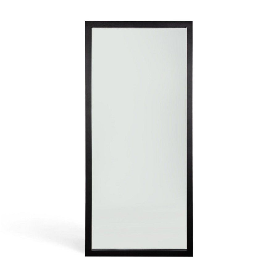 Ethnicraft Oak Light Frame Floor Mirror - Black varnished--1