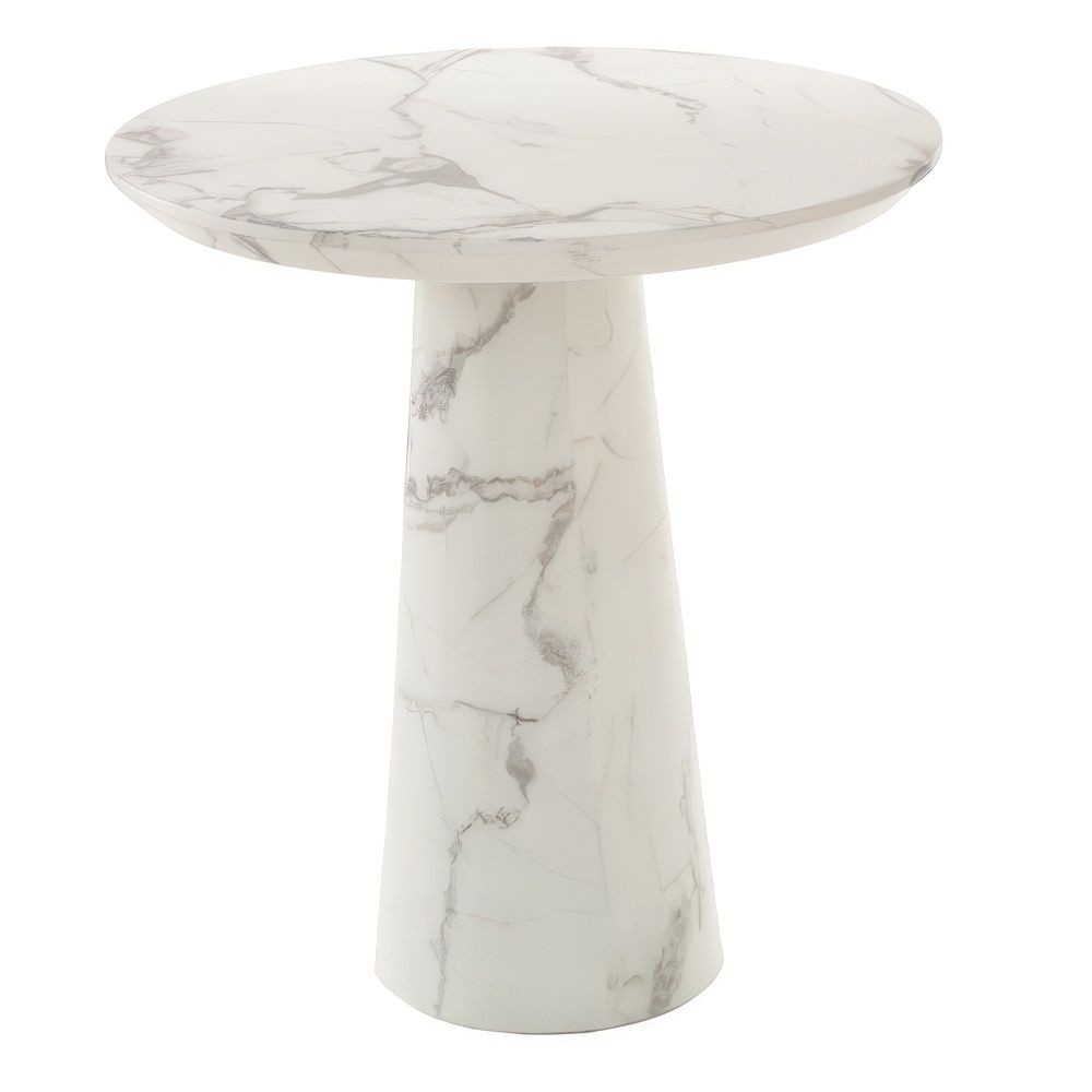 Pols Potten Table Disc Marble Look - White--0