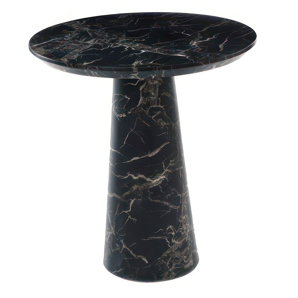 Pols Potten Table Disc Marble Look - Black--1