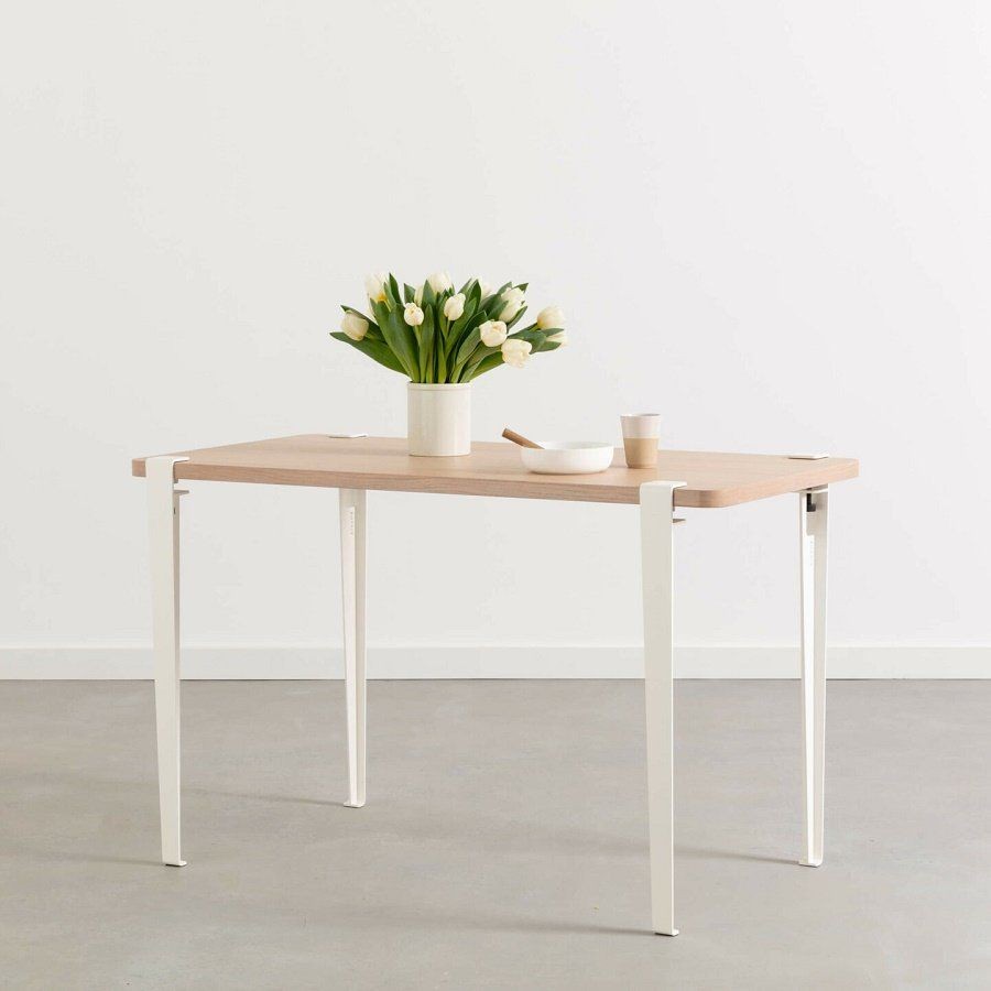 Tiptoe Lobo Table - Eco-Certified Wood - Cloudy White --2