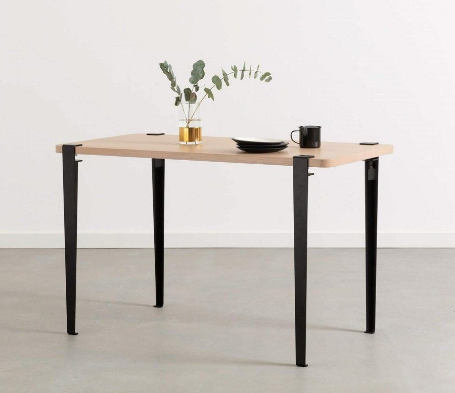 Tiptoe Lobo Table - Eco-Certified Wood - Graphite Black--1