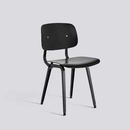 Hay Revolt Chair - Black Powder Coated Steel - Black--4