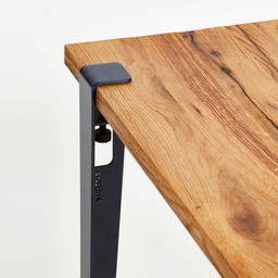 Tiptoe Noma Desk In Reclaimed Wood - Mineral Blue--10