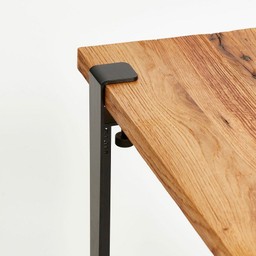 Tiptoe Duke Bench In Reclaimed Wood - Graphite Black--2