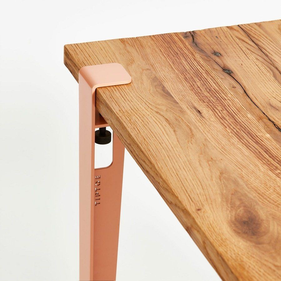Tiptoe Noma Desk In Reclaimed Wood - Ash Pink--12