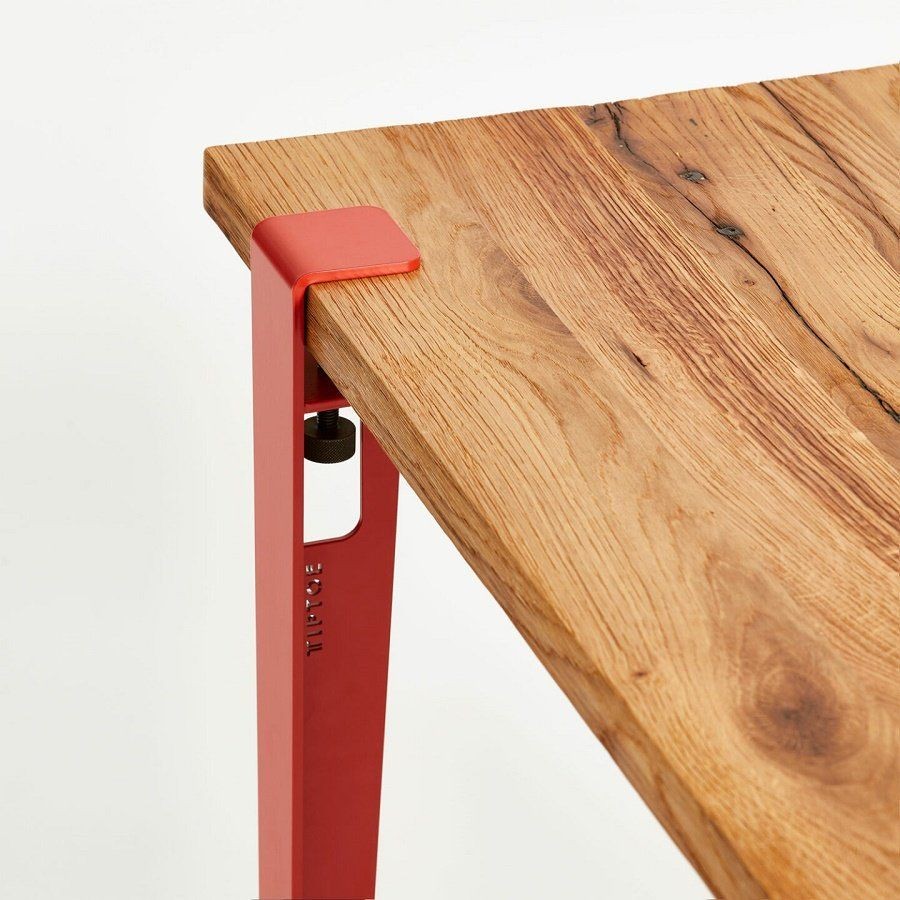 Tiptoe Noma Desk In Reclaimed Wood - Terracotta Red--13