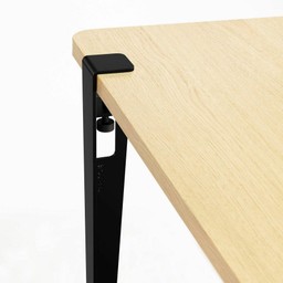 Tiptoe Wall-Mounted Dining Table - Eco - Certified Wood 150 cm - Graphite Black--17
