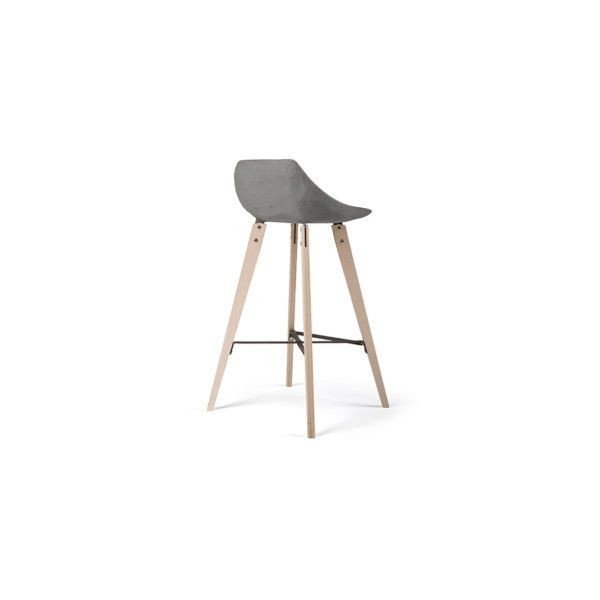 Lyon Beton Hauteville Counter Chair With Plywood Feet--2