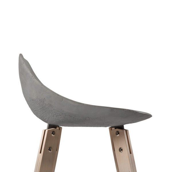Lyon Beton Hauteville Counter Chair With Plywood Feet--4
