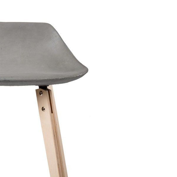 Lyon Beton Hauteville Counter Chair With Plywood Feet--5
