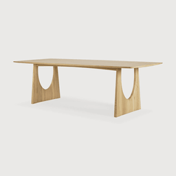 Ethnicraft Oak Geometric Dining Table - 220 x 100 x 76 cm--3