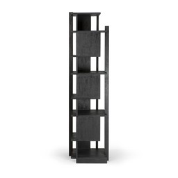 Ethnicraft Teak Abstract Black Column - Varnished - 49 x 54 x 203 cm--2