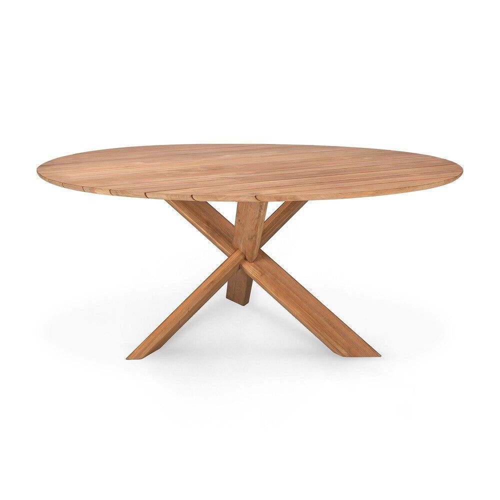 Ethnicraft Teak Circle Outdoor Dining Table--0