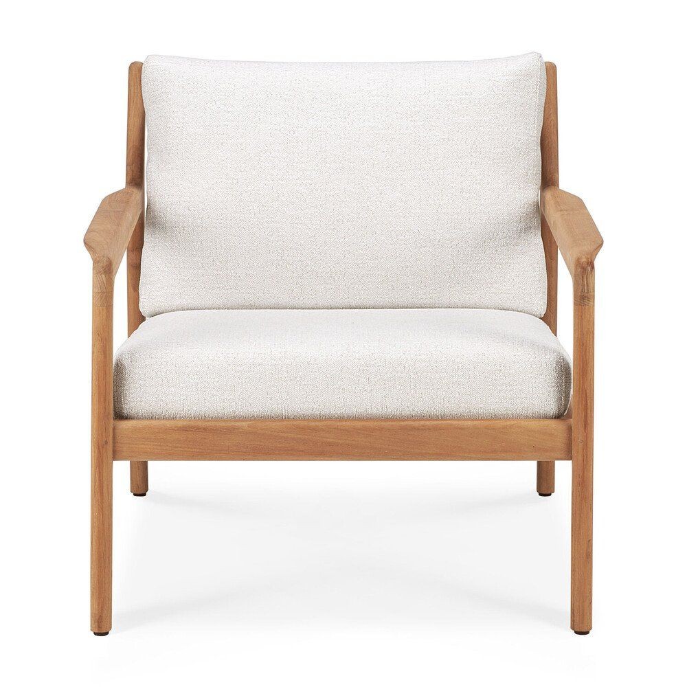 Ethnicraft Teak Jack Outdoor Lounge Chair - 76 cm - Off White--0
