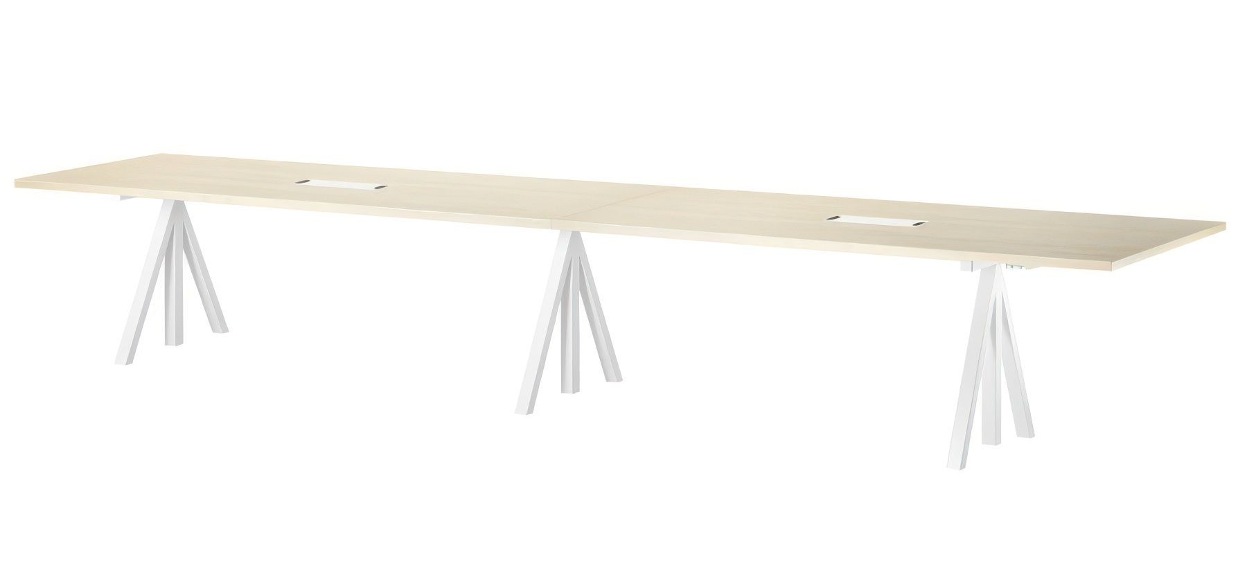 String Height-Adjustable Conference Tables - Ash--5