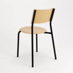 Tiptoe SSD Chair - Eco-Certified Wood - Ash - Graphite Black--1
