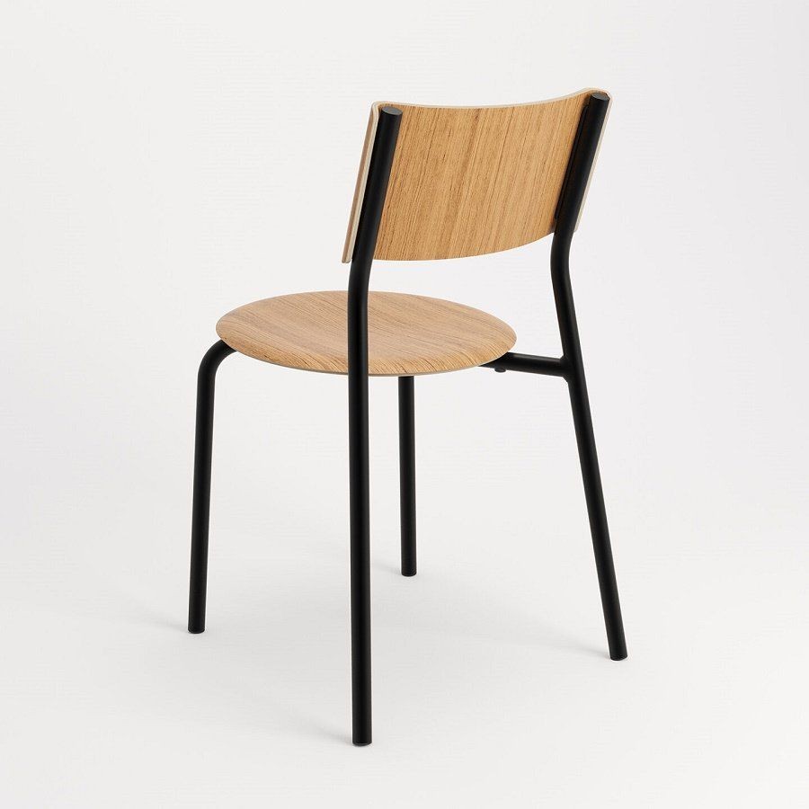 Tiptoe SSD Chair - Eco-Certified Wood - Oakwood-Graphite Black --11