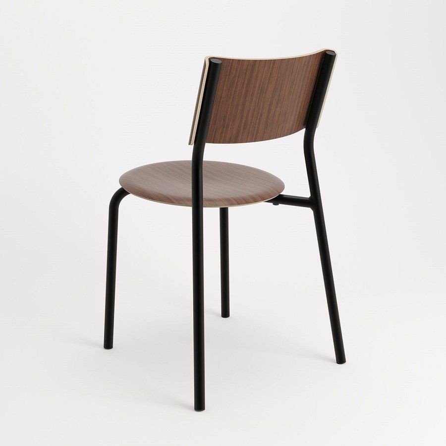 Tiptoe SSD Chair - Eco-Certified Wood - Walnut-Graphite Black --24