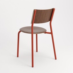Tiptoe SSD Chair - Eco-Certified Wood - Walnut-Terracotta Red --33