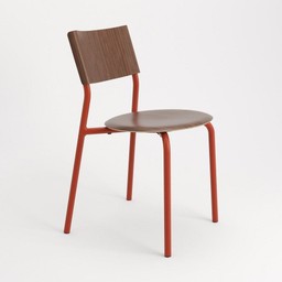 Tiptoe SSD Chair - Eco-Certified Wood - Walnut-Terracotta Red --32