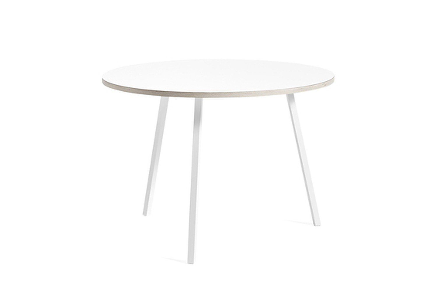 HAY Loop Stand Round Table 105 cm - Weiss--3