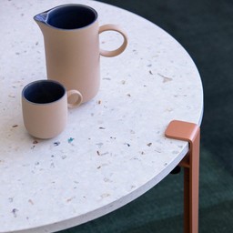 Tiptoe Venezia Recycled Plastic Coffee Table - Ash Pink--4