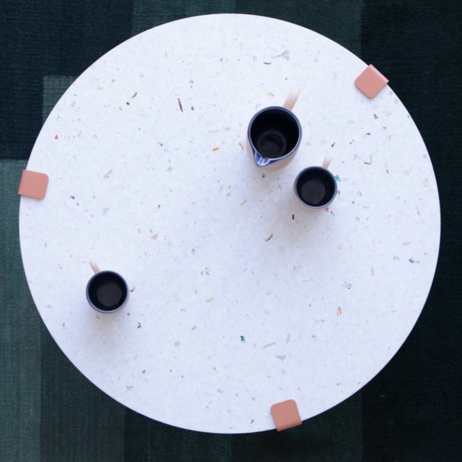 Tiptoe Venezia Recycled Plastic Coffee Table - Ash Pink--3